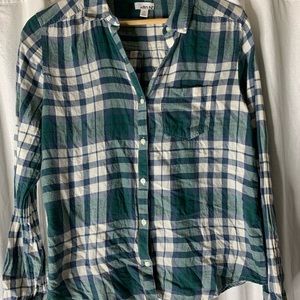 Plaid button down
